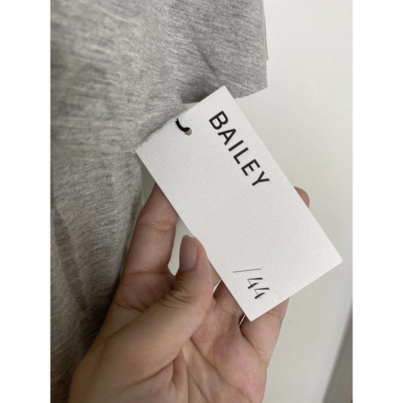 NWT BAILEY 44 Cold Shoulder Gray Jersey Ruffle Halter Top Sweatshirt Size Small - Picture 3 of 6